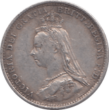 1887 THREEPENCE ( VF ) - THREEPENCE - Cambridgeshire Coins