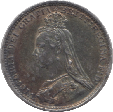 1887 THREEPENCE ( VF ) - THREEPENCE - Cambridgeshire Coins