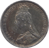 1887 THREEPENCE ( VF ) - THREEPENCE - Cambridgeshire Coins
