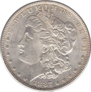 1887 USA SILVER MORGAN DOLLAR PHILADELPHIA MINT - SILVER WORLD COINS - Cambridgeshire Coins