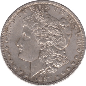 1887 USA SILVER MORGAN DOLLAR PHILADELPHIA - SILVER WORLD COINS - Cambridgeshire Coins