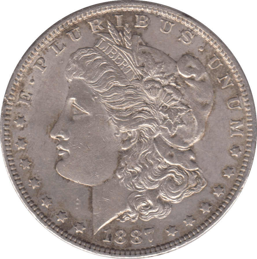 1887 USA SILVER MORGAN DOLLAR PHILADELPHIA - SILVER WORLD COINS - Cambridgeshire Coins