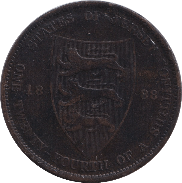 1888 1/24 SHILLING JERSEY - WORLD COINS - Cambridgeshire Coins