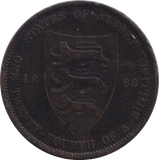 1888 1/24 SHILLING JERSEY - WORLD COINS - Cambridgeshire Coins