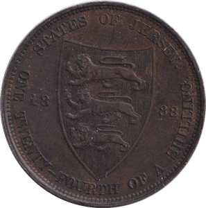 1888 1/24 SHILLING - PENNY - Cambridgeshire Coins