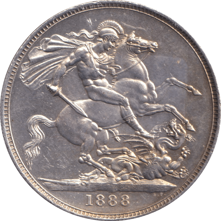 1888 CROWN ( AUNC ) - CROWN - Cambridgeshire Coins