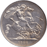 1888 CROWN ( AUNC ) - CROWN - Cambridgeshire Coins