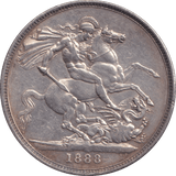 1888 CROWN ( EF ) - CROWN - Cambridgeshire Coins