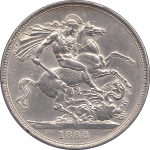 1888 CROWN ( EF ) - CROWN - Cambridgeshire Coins