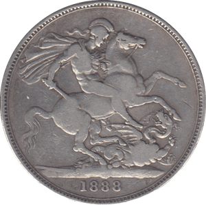 1888 CROWN ( FINE ) - CROWN - Cambridgeshire Coins