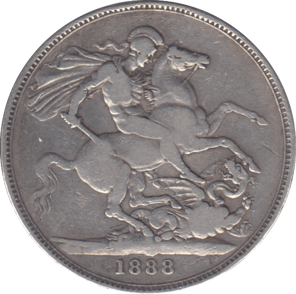 1888 CROWN ( FINE ) - CROWN - Cambridgeshire Coins