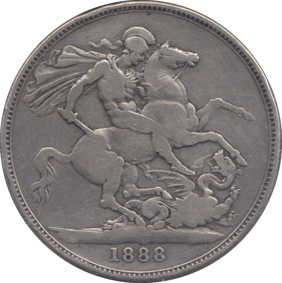 1888 CROWN ( FINE ) - CROWN - Cambridgeshire Coins