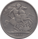 1888 CROWN ( FINE ) - CROWN - Cambridgeshire Coins