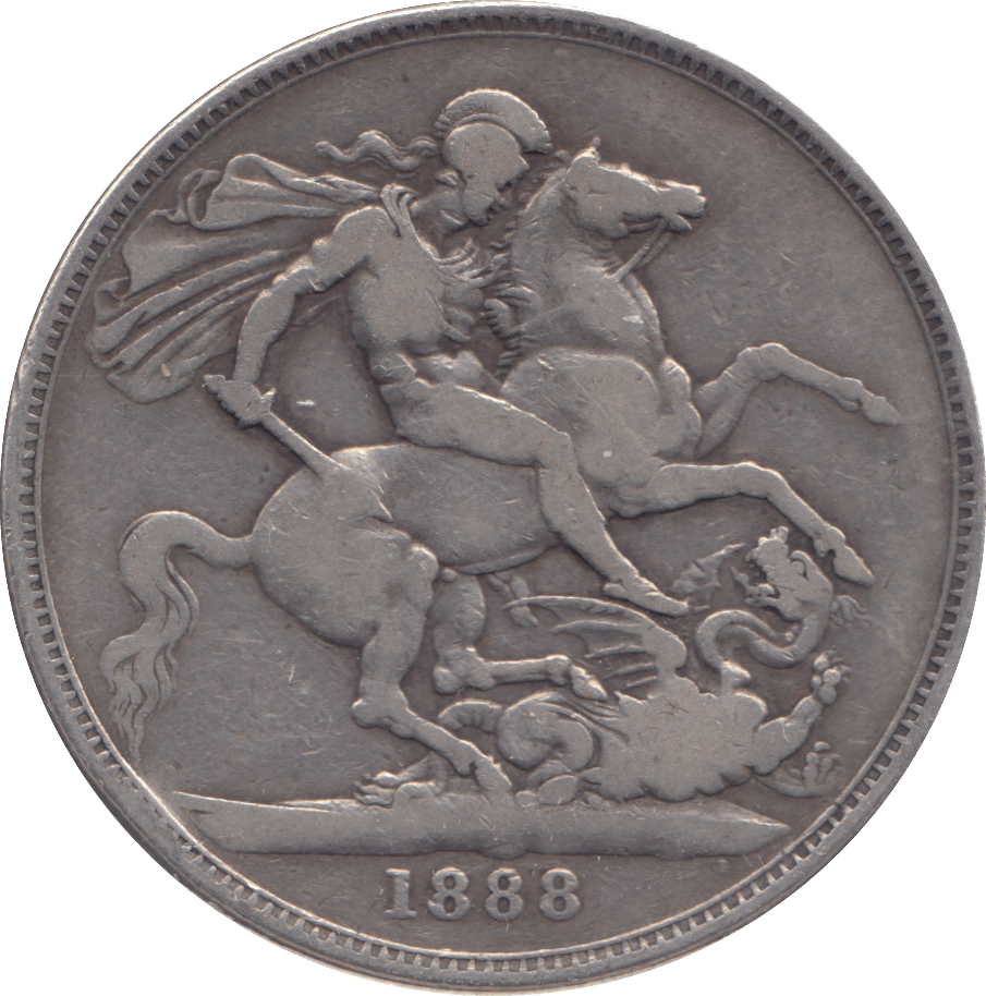 1888 CROWN ( FINE ) - CROWN - Cambridgeshire Coins