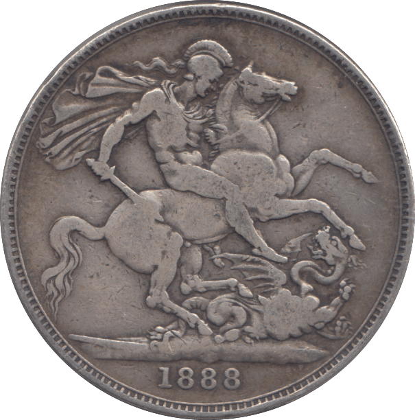 1888 CROWN ( FINE ) - CROWN - Cambridgeshire Coins