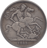 1888 CROWN ( FINE ) - CROWN - Cambridgeshire Coins