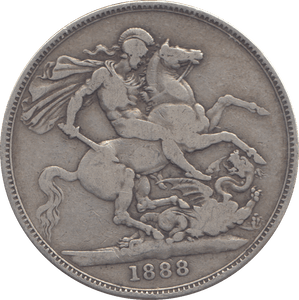 1888 CROWN ( FINE ) - CROWN - Cambridgeshire Coins