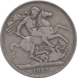 1888 CROWN ( FINE ) - CROWN - Cambridgeshire Coins