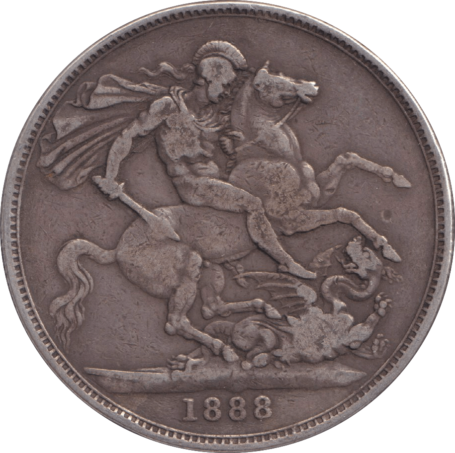 1888 CROWN ( FINE ) - CROWN - Cambridgeshire Coins