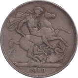 1888 CROWN ( FINE ) - CROWN - Cambridgeshire Coins