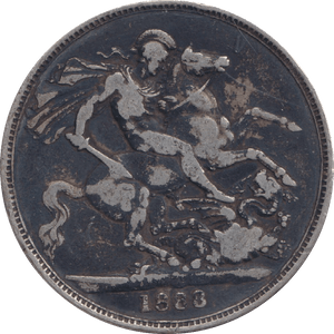 1888 CROWN ( FINE ) - CROWN - Cambridgeshire Coins