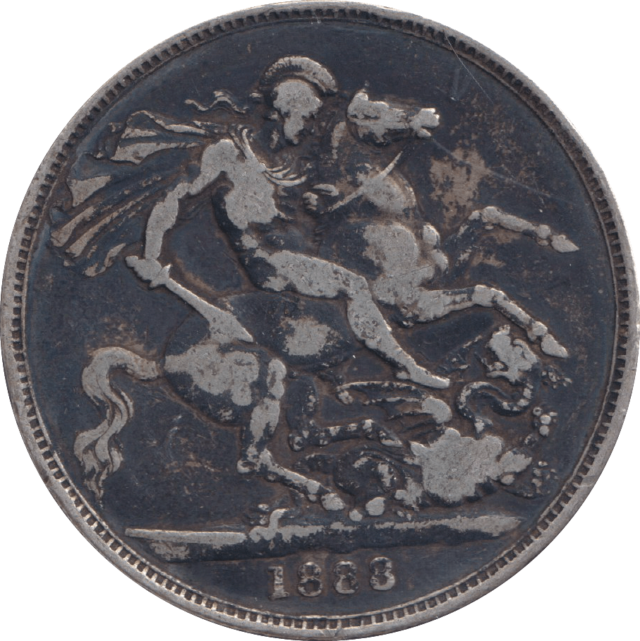 1888 CROWN ( FINE ) - CROWN - Cambridgeshire Coins