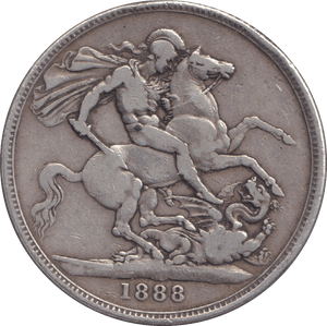 1888 CROWN ( FINE ) - CROWN - Cambridgeshire Coins