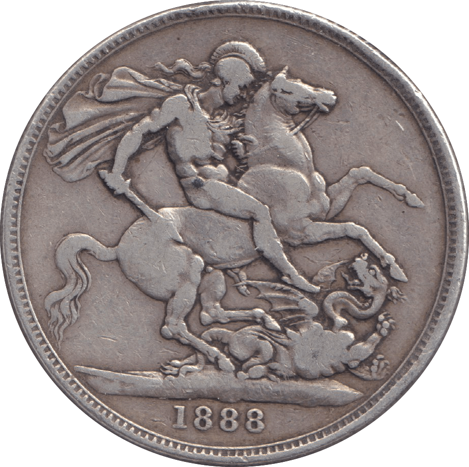 1888 CROWN ( FINE ) - CROWN - Cambridgeshire Coins