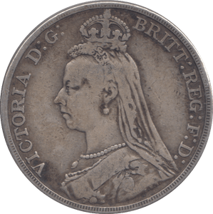1888 CROWN ( FINE ) - CROWN - Cambridgeshire Coins