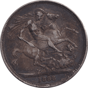 1888 CROWN ( GF ) - CROWN - Cambridgeshire Coins