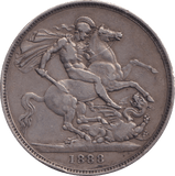 1888 CROWN ( GF ) - FLORIN - Cambridgeshire Coins