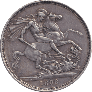 1888 CROWN ( GVF ) - CROWN - Cambridgeshire Coins