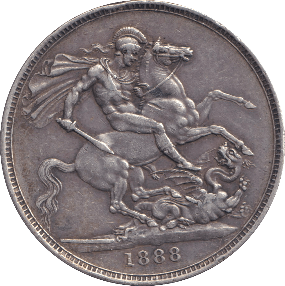 1888 CROWN ( GVF ) - CROWN - Cambridgeshire Coins