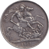 1888 CROWN ( GVF ) - CROWN - Cambridgeshire Coins
