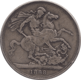 1888 CROWN ( NF ) - CROWN - Cambridgeshire Coins