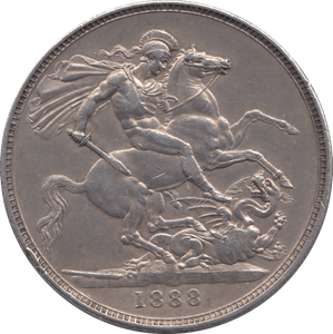 1888 CROWN ( VF ) - CROWN - Cambridgeshire Coins