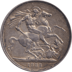 1888 CROWN ( VF ) - CROWN - Cambridgeshire Coins