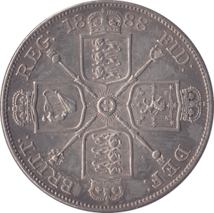 1888 DOUBLE FLORIN ( EF ) - DOUBLE FLORIN - Cambridgeshire Coins