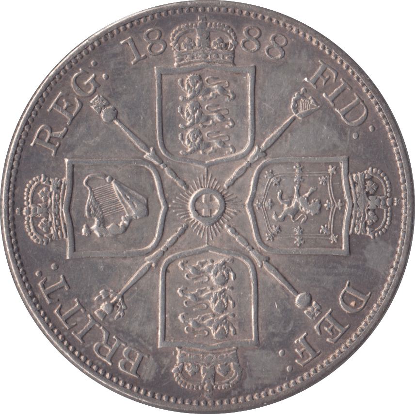 1888 DOUBLE FLORIN ( EF ) - DOUBLE FLORIN - Cambridgeshire Coins