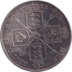1888 DOUBLE FLORIN ( EF ) - DOUBLE FLORIN - Cambridgeshire Coins
