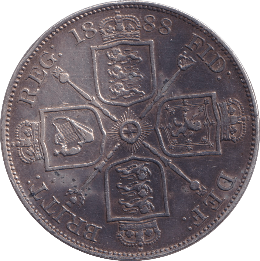 1888 DOUBLE FLORIN ( EF ) - DOUBLE FLORIN - Cambridgeshire Coins