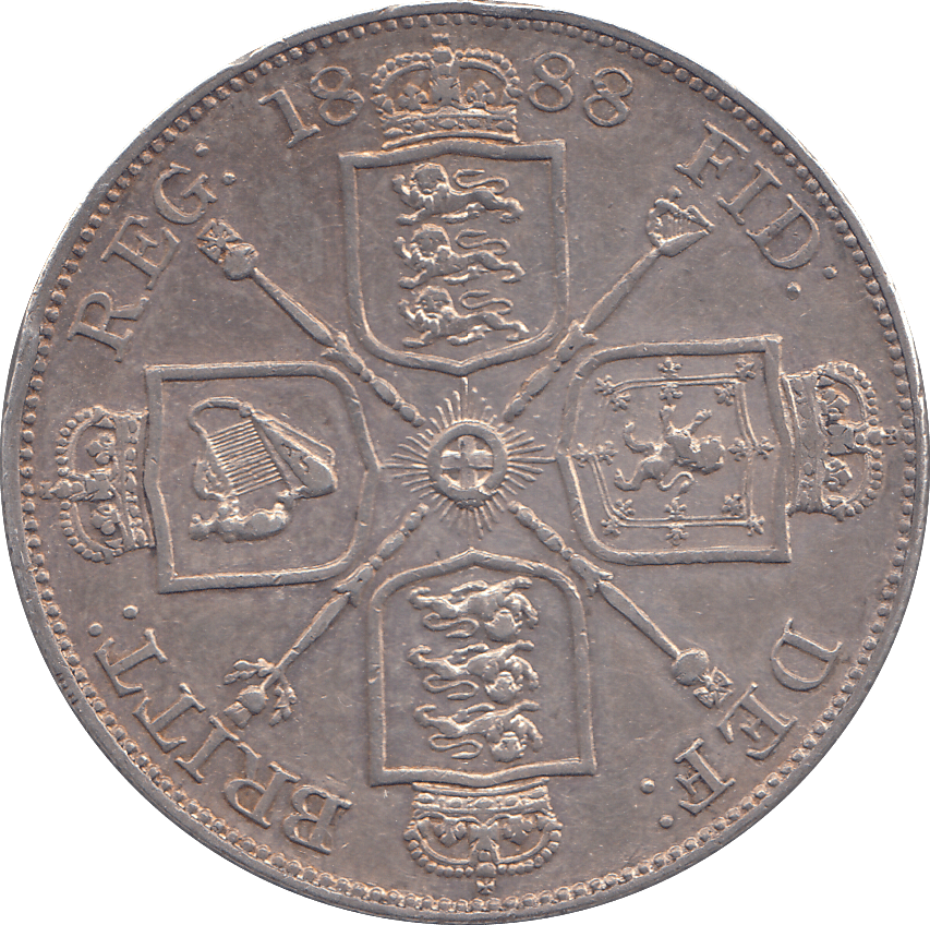 1888 DOUBLE FLORIN ( EF ) - DOUBLE FLORIN - Cambridgeshire Coins
