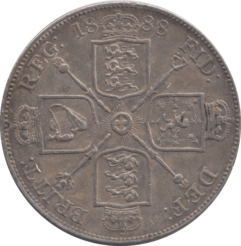 1888 DOUBLE FLORIN ( EF ) - DOUBLE FLORIN - Cambridgeshire Coins