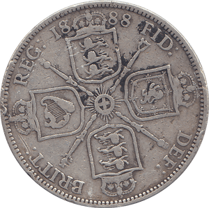 1888 DOUBLE FLORIN ( F ) - WORLD COINS - Cambridgeshire Coins