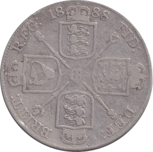 1888 DOUBLE FLORIN F91 ( FINE ) - DOUBLE FLORIN - Cambridgeshire Coins