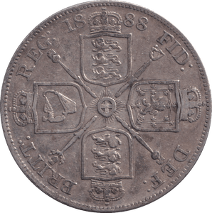 1888 DOUBLE FLORIN ( FINE ) - DOUBLE FLORIN - Cambridgeshire Coins