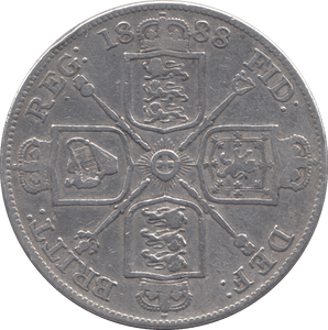 1888 DOUBLE FLORIN ( FINE ) - DOUBLE FLORIN - Cambridgeshire Coins