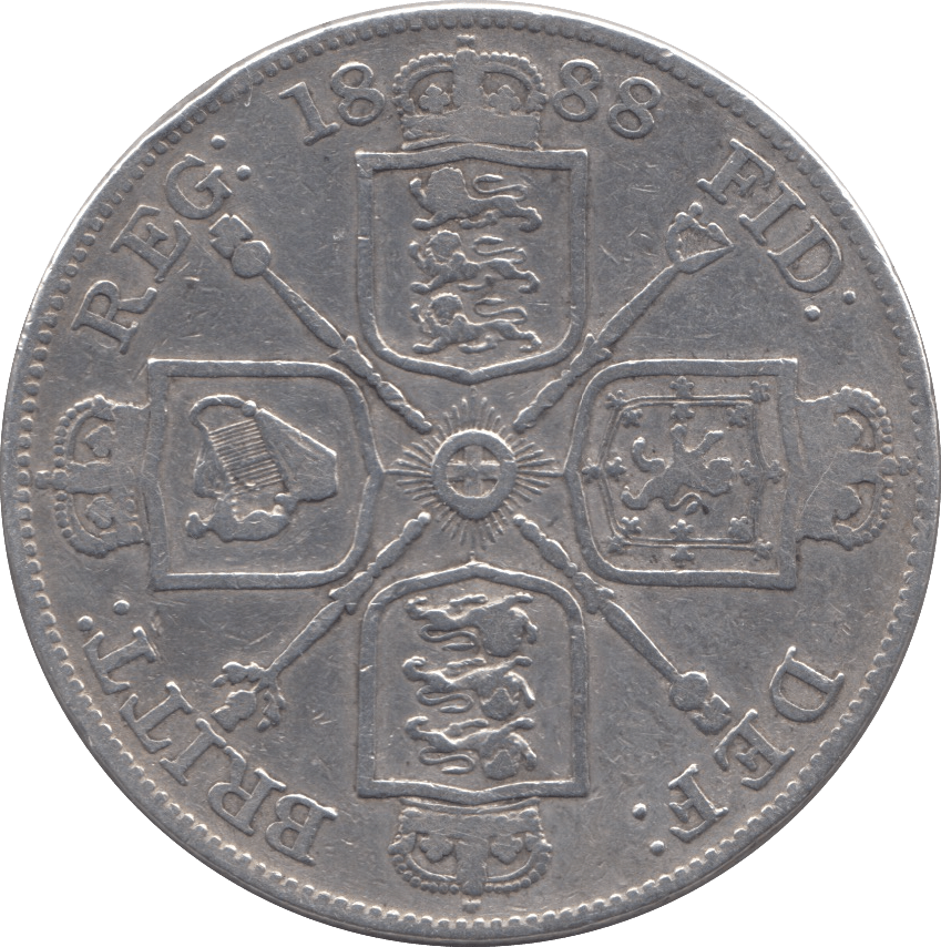 1888 DOUBLE FLORIN ( FINE ) - DOUBLE FLORIN - Cambridgeshire Coins
