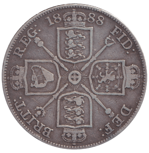 1888 DOUBLE FLORIN ( FINE ) - FLORIN - Cambridgeshire Coins