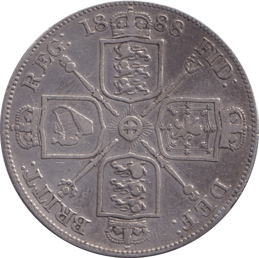 1888 DOUBLE FLORIN ( GF ) - DOUBLE FLORIN - Cambridgeshire Coins